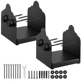 6x6 Post Base 2 Pcs, Inner Size 5.9x5.55 inch / 150x141 mm Post Brackets, Heavy Duty Carbon Steel Decking Posts