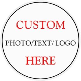 CIFbuy Personalized Metal Decorative Sign - Custom Decorative Tin Sign With Logo Images And Text - Floor Sign For Houses - Round, Diameter 12 Inc (Option: Defaulttitle)