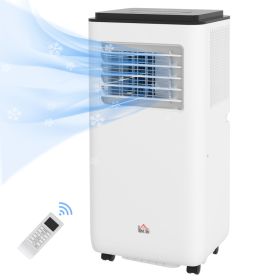 10,000 BTU Moible Air Conditioner 440 Sq. Ft., Dehumidifier Fan Auto Sleep with 24H Timer On/Off, Window Kit, White (Option: White-388x333x885 mm)