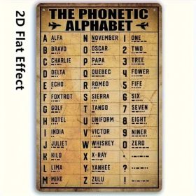 CIFbuy Vintage Alphabet Wooden Wall Decor Aviation Theme Airplane Poster For Home Bedroom Room - TikTok, Temu Pick-up Service (Option: Defaulttitle)