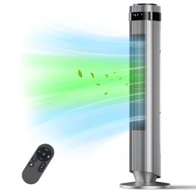 The Bedroom Is Equipped With A Silent Tower-type Fan, A 28-decibel Standing Fan, Intelligent Automatic Mode, And A 64' Swivel Bladeless Cooling F (Option: Grey)
